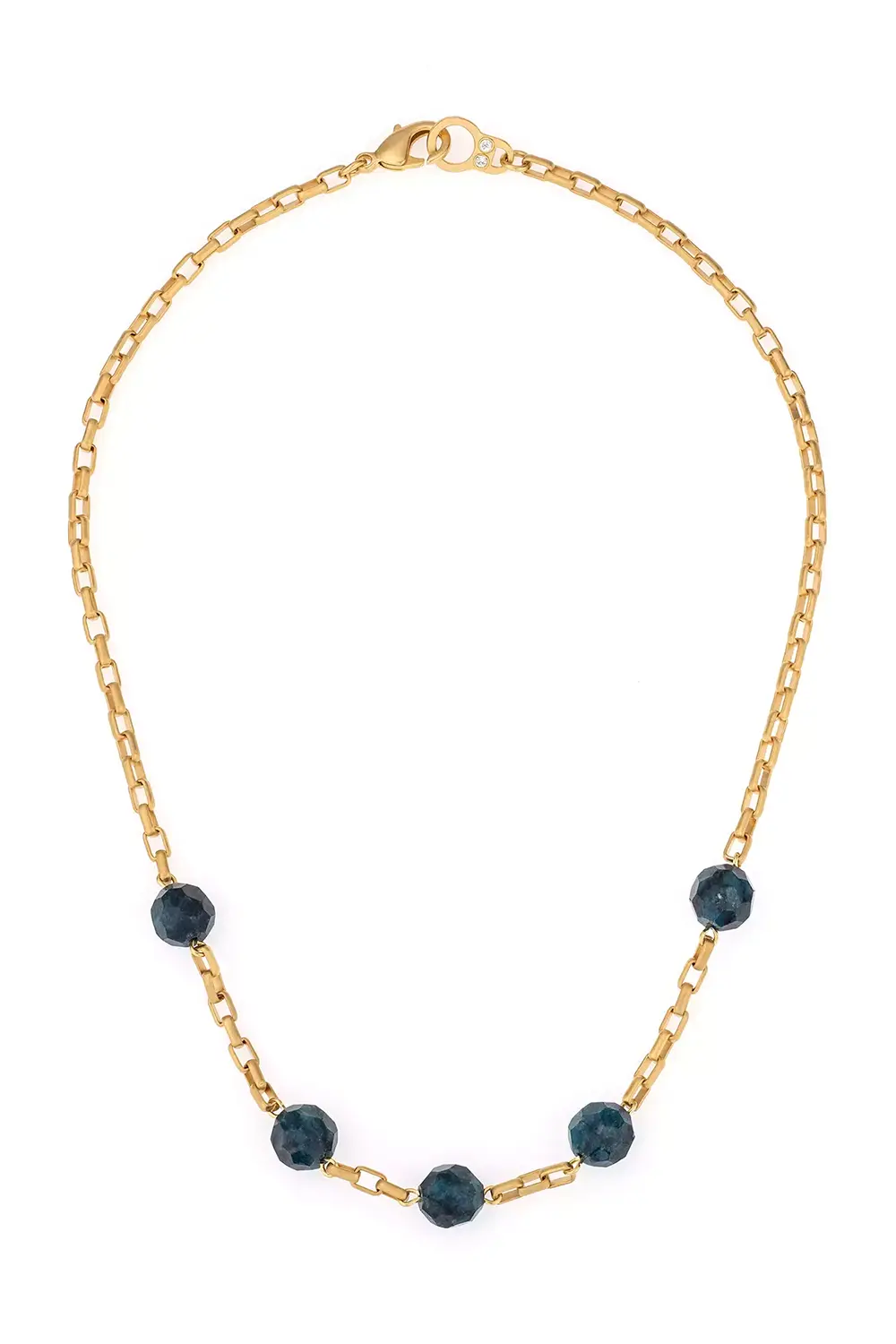 The Lille Necklace - Apatite Gold | French Kande
