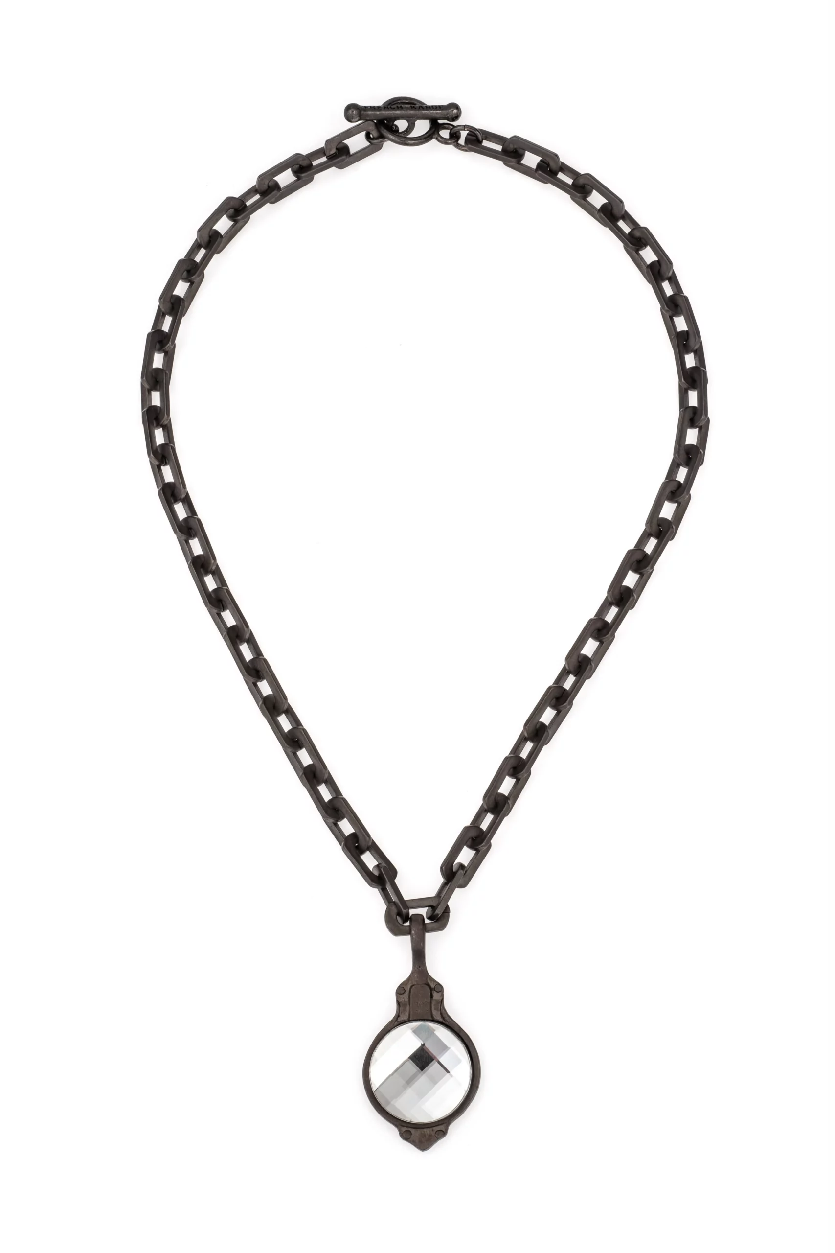 Austrian Crystal Cup Chain with our French Kande Lock Pendant
